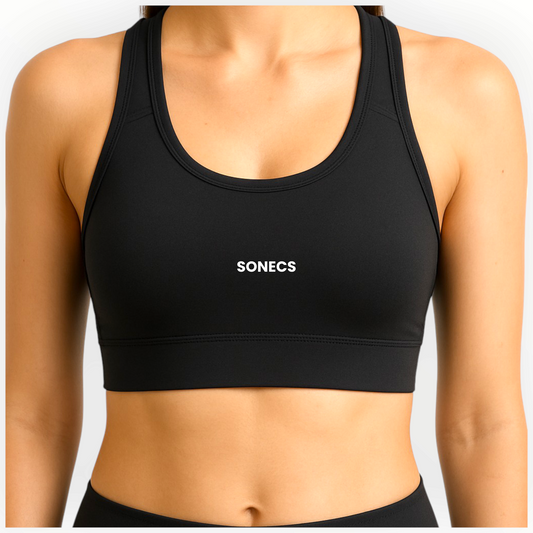 Sonecs Essential Racerback Sports Bra - Black
