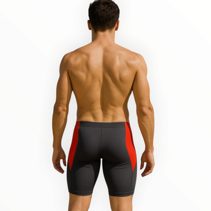 Sonecs Men's Extender Swim Shorts/Jammers - Black/Red