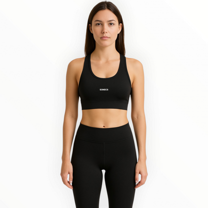 Sonecs Essential Racerback Sports Bra - Black