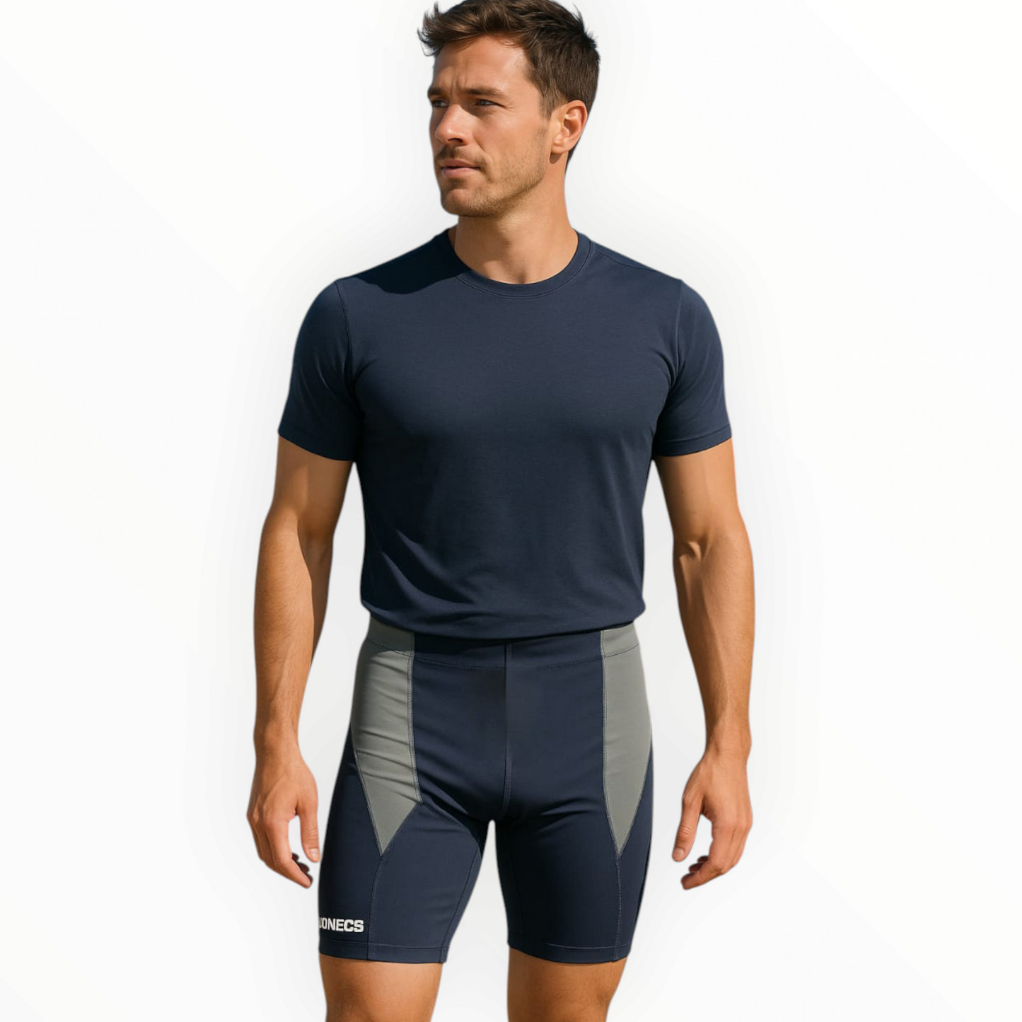 Men's Extender Swim Shorts/Jammers - Black/Grey