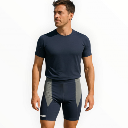 Men's Extender Swim Shorts/Jammers - Black/Grey
