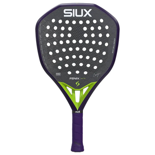 Siux Fenix Pro 2026 Padel Racket Leo Augsburger - Glow Purple