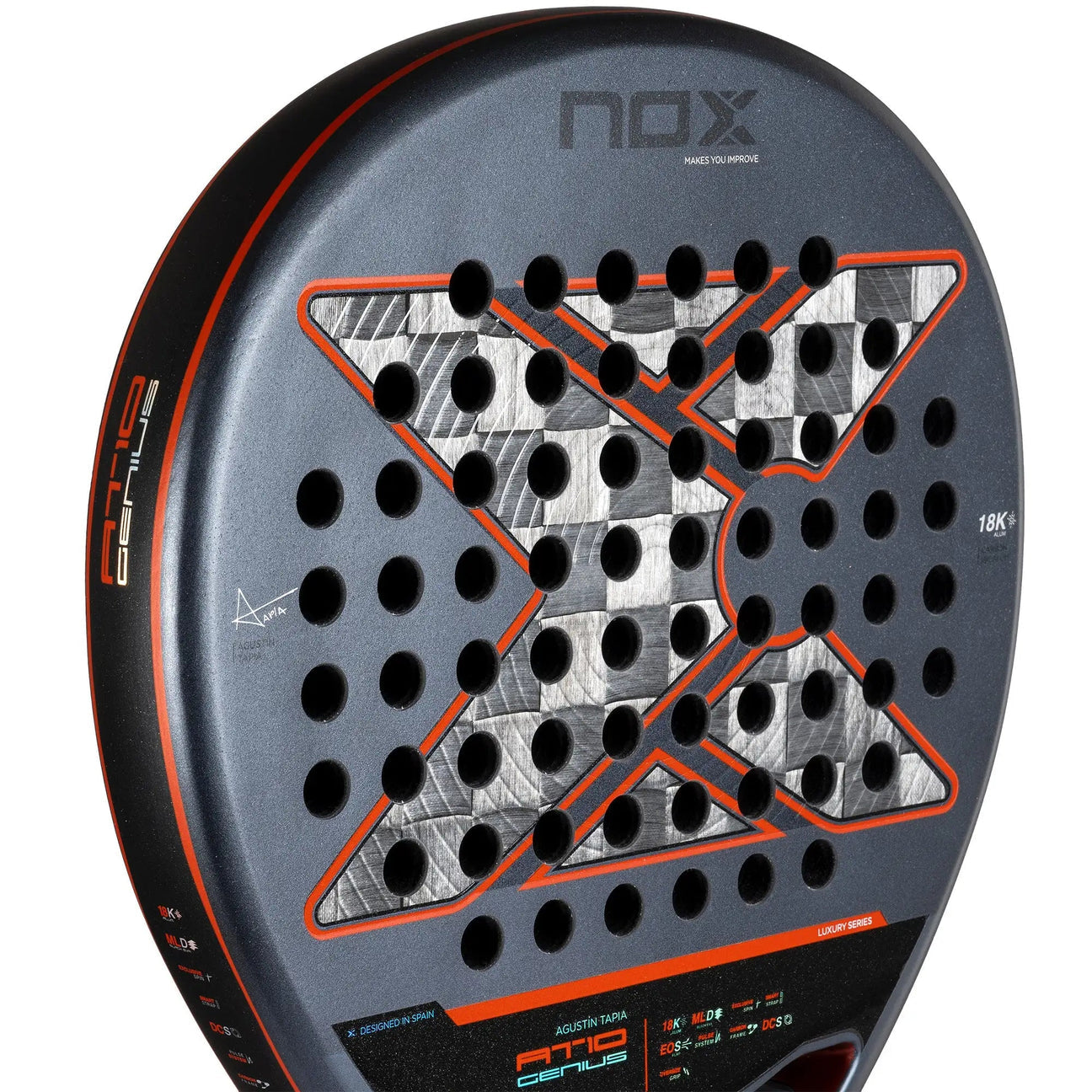 Nox AT10 Luxury Genius 18k Alum 2025 By Augustin Tapia Padel Racket