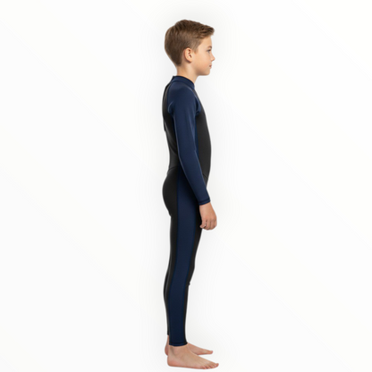 Sonecs Boys 1Pc Full SwimSuit - Black/NavyBlue