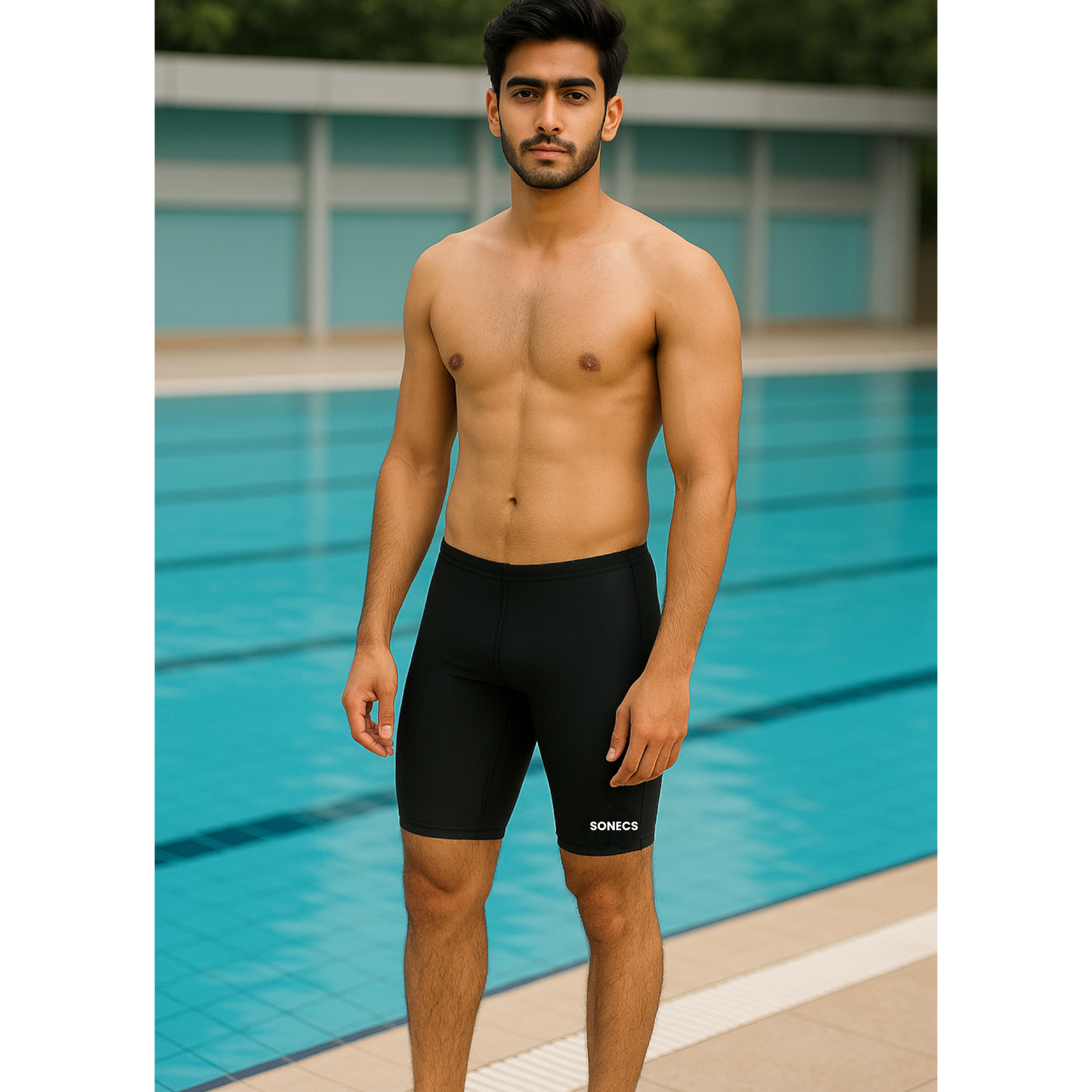 Sonecs Basic Mens Swim Shorts/ Jammers - Black
