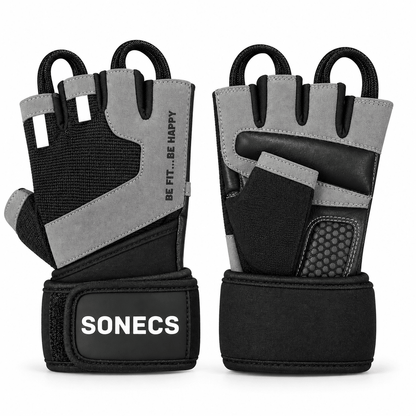 Sonecs IronGrip Pro Weight Lifting Gloves - Gym Gloves